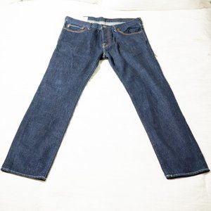 Abercrombie & Fitch Blue Jeans Mens 33x32 Rollins Low Rise Skinny Button…